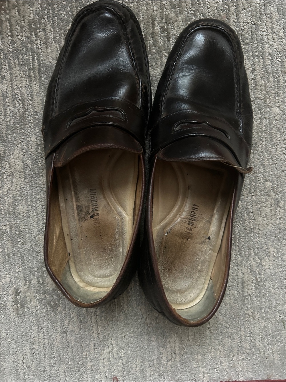 Men's Brown Leather Penny Loafers